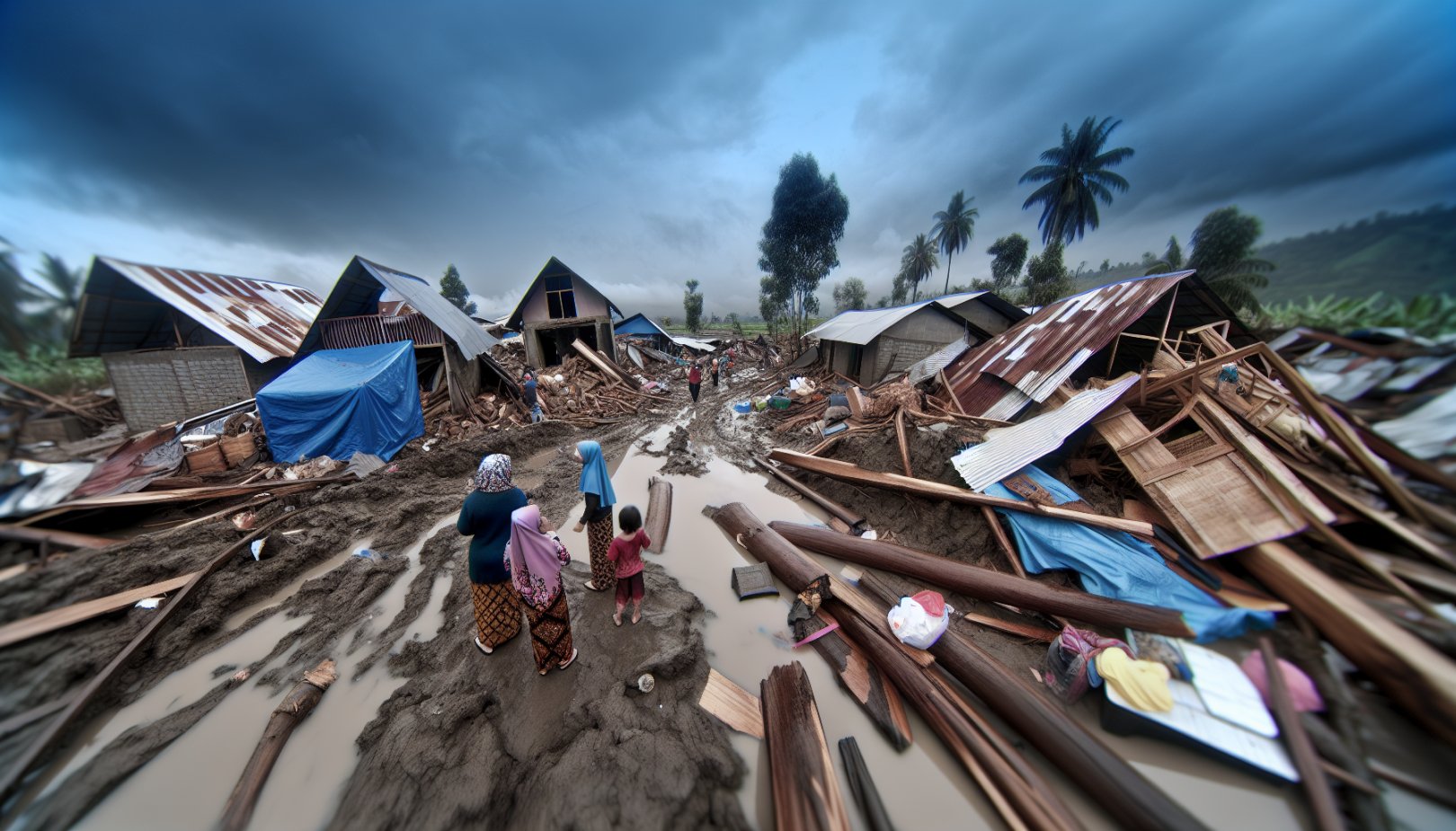 Indonesia i krise: 1177 døde etter flom, tusener uten hjem