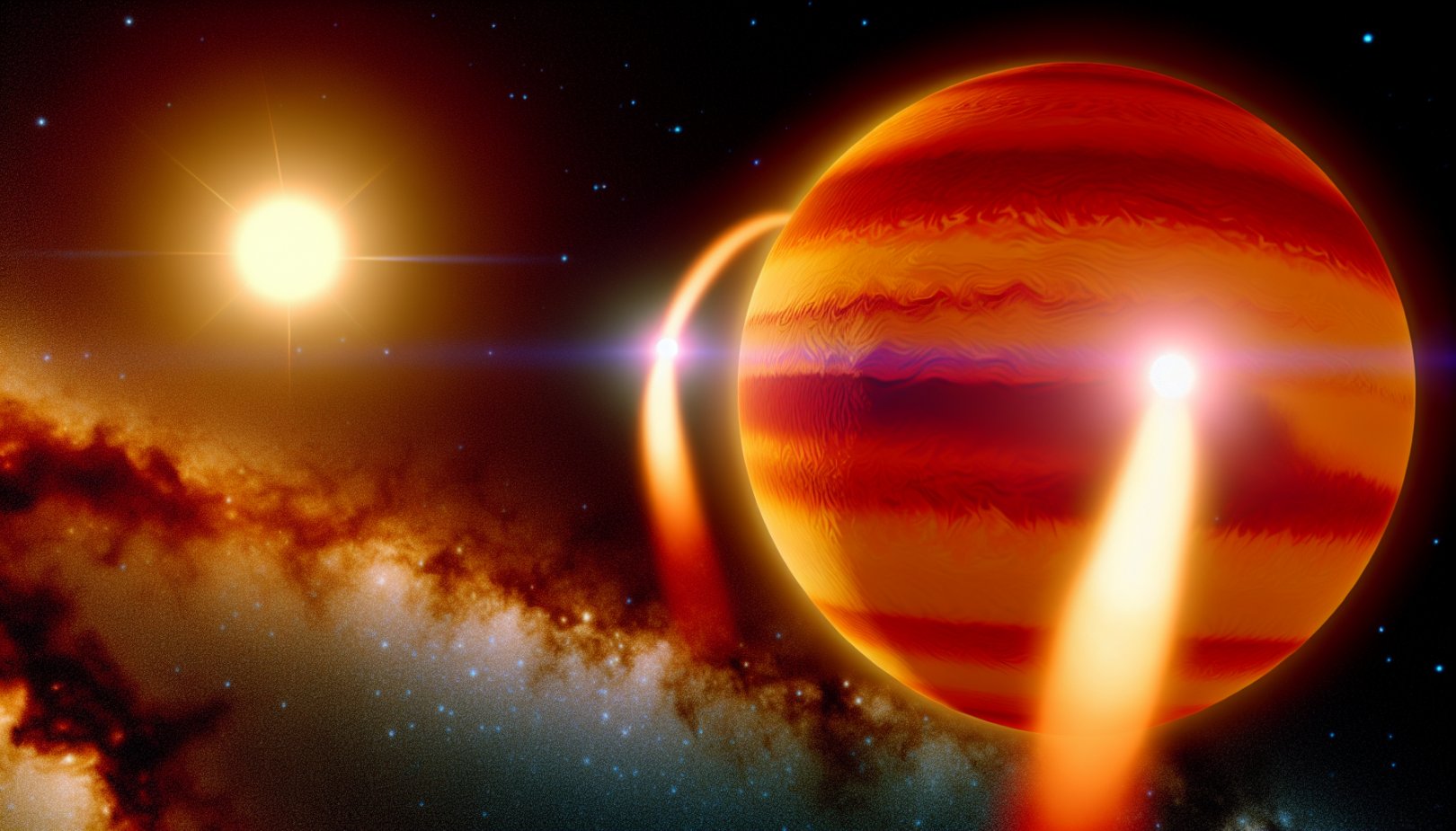 Webb-teleskopet avslører: Eksoplanet WASP-121b mister atmosfæren!