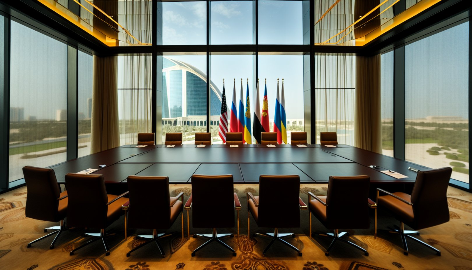 Russiske luftangrep skygger for nye fredssamtaler i Abu Dhabi